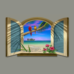 "Friends in Paradise" Free US Shipping!