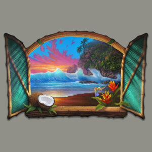 Magic of Maui, wall art, window piece,david miller