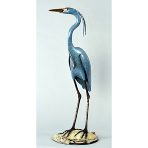 "Heron on a Sand Bar" (27" H)