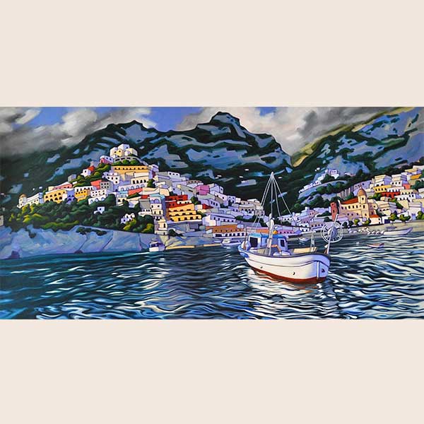 Coming Home to Positano painting by Grant Pecoff