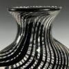 "Flattened Black Vertigo Vase" 12" H - Thumbnail Image 2