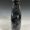 "Flattened Black Vertigo Vase" 12" H - Thumbnail Image 3