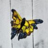 "Yellow Monarch" Glass Wall Piece - Thumbnail Image 5