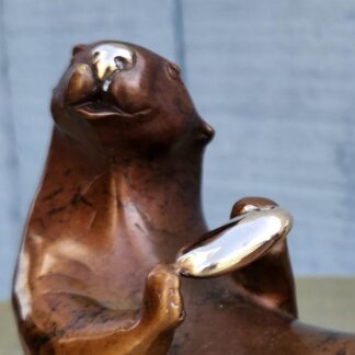 "Sea Otter with Abalone" (7" W) Free USA Shipping!