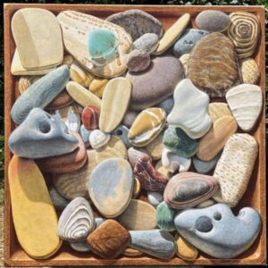 "Beachcomber’s Treasures" Hand Enhanced Giclee
