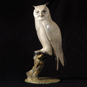 "Great Horned Owl" (17" H)