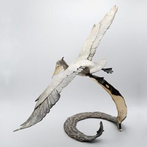 "Open Wing Pelican, Large" (24" H)