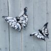 "White Monarch" Wall Piece: Glass - Thumbnail Image 1