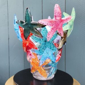"Starfish Cluster" Multicolor Large  See Video.
