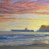 "Evening Departure: CVN 72" USS Abraham Lincoln  SOLD - Thumbnail Image 2