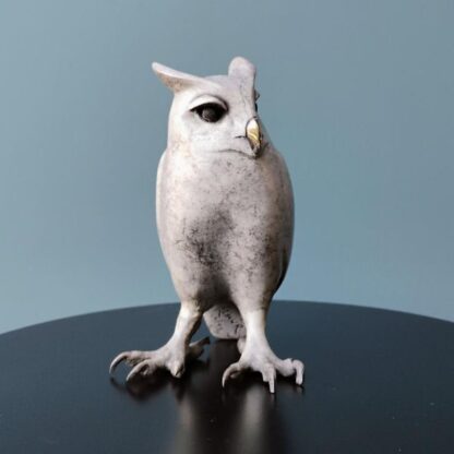 "Small Horned Owl" (5.5" H) Free USA Shipping.