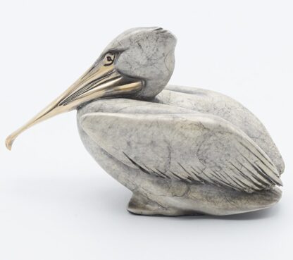 "Sleeping Pelican, Small" (3" H)