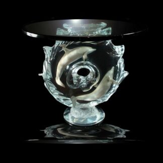 Encompassed- Dolphins Sculpture by Artist Dan Medina