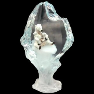 Arctic Embrace - Polar Bear Sculpture by Artist Kitty Cantrell