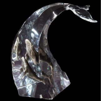 Humpback Dance- Whale Sculpture by Artist Kitty Cantrell