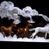 Prairie Storm- Horses Sculpture by Artist Kitty Cantrell - Thumbnail Image 2