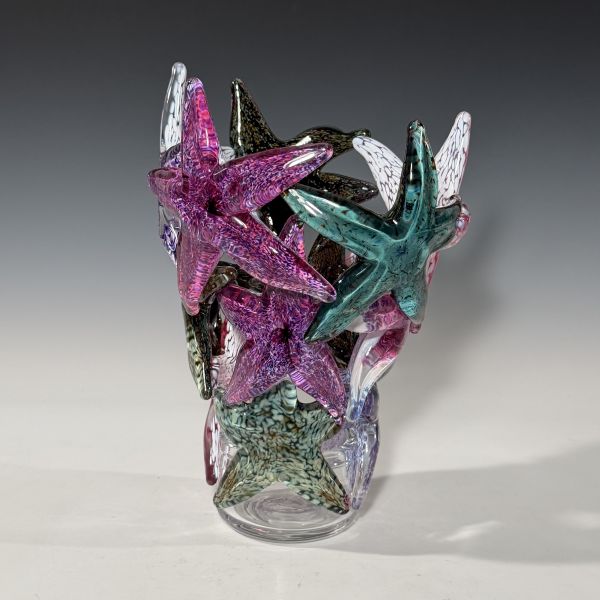 "Amethyst Green Starfish Cluster"