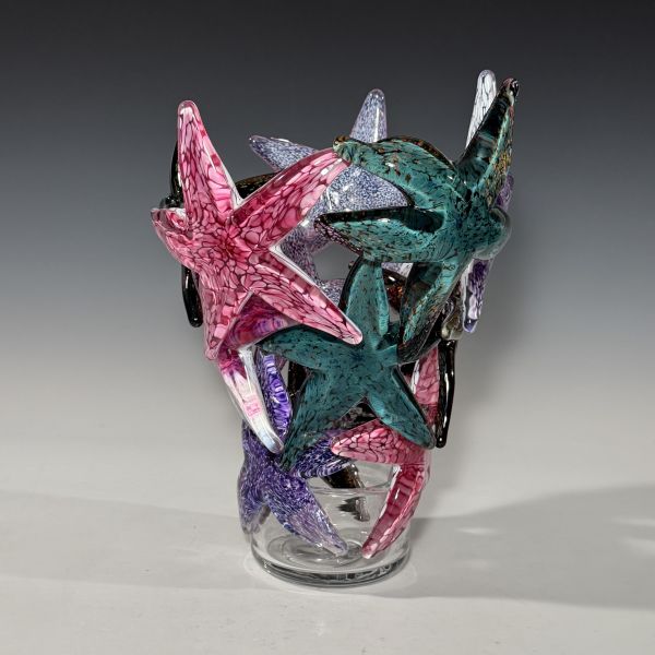 "Amethyst Green Starfish Cluster"